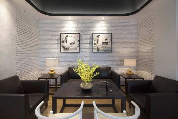 廠房辦公室洽談區(qū)設計裝修效果圖