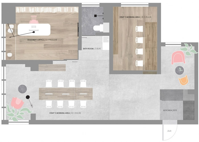 家庭工作室設(shè)計(jì)平面圖