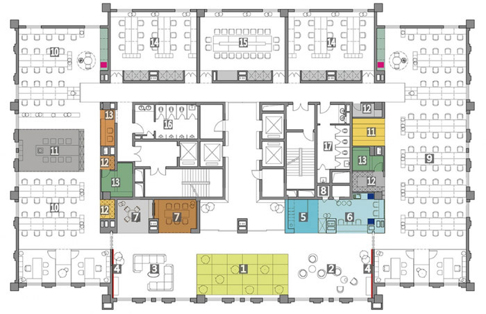 電子商務辦公室裝修設計平面圖