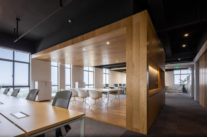 電子商務辦公室會議區(qū)裝修設計效果圖