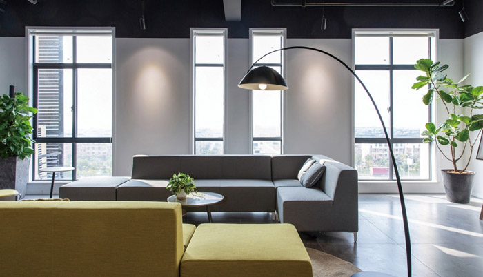 電子商務辦公室交流區(qū)裝修設計效果圖