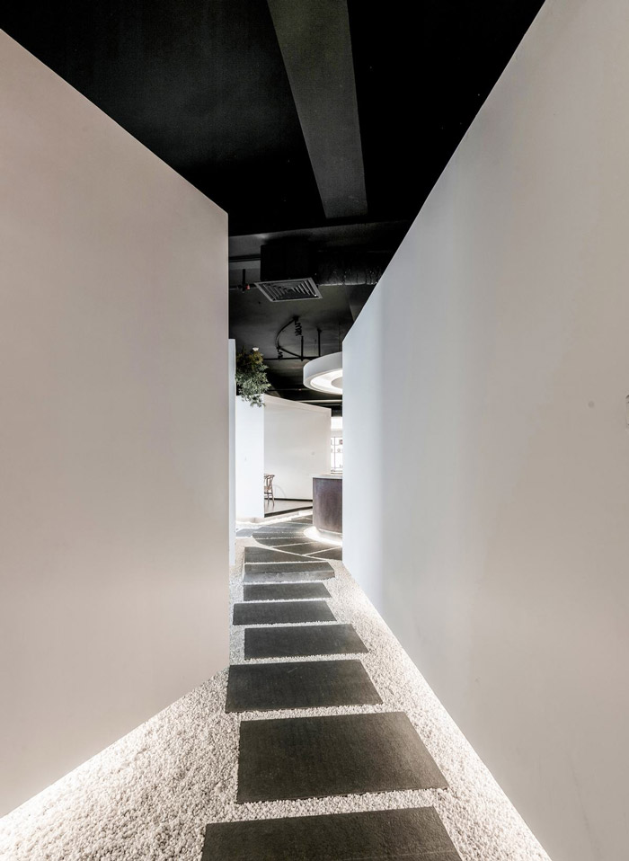 茶業(yè)公司辦公室過(guò)道裝修設(shè)計(jì)效果圖