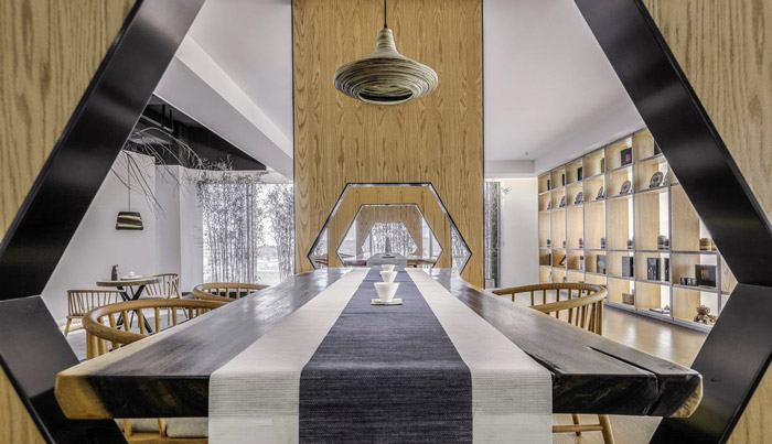 茶業(yè)公司辦公室展區(qū)裝修設(shè)計(jì)效果圖