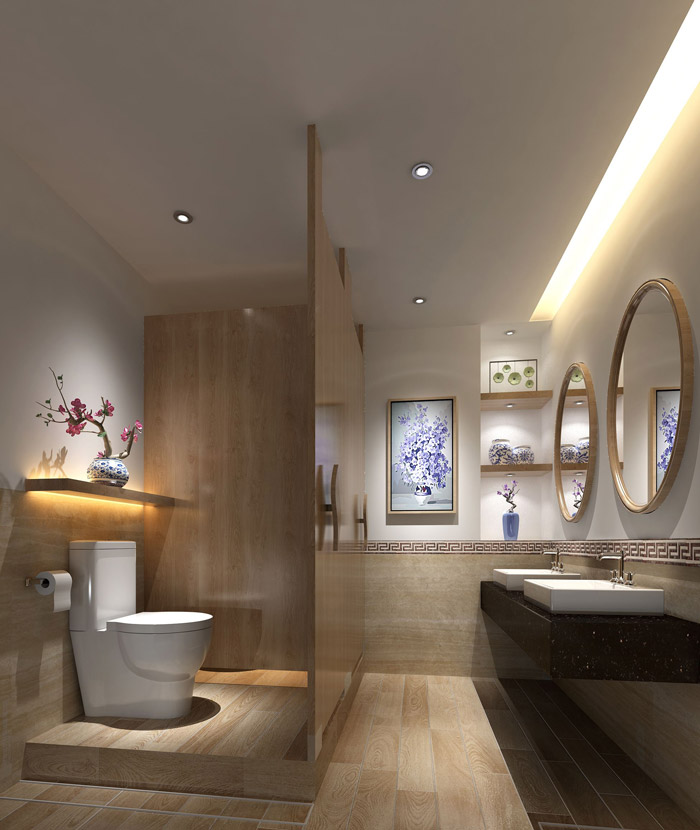 財(cái)富管理公司衛(wèi)生間裝修設(shè)計(jì)效果圖