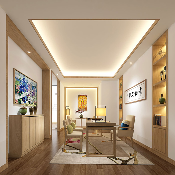 財(cái)富管理公司接待區(qū)裝修設(shè)計(jì)效果圖