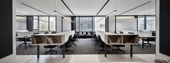 獨棟別墅辦公室辦公區(qū)裝修設計效果圖