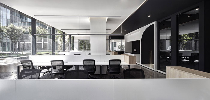 獨棟別墅辦公室辦公區(qū)裝修設計效果圖