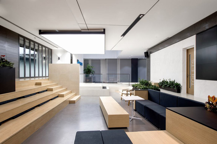 總部辦公樓接待區(qū)裝修效果圖