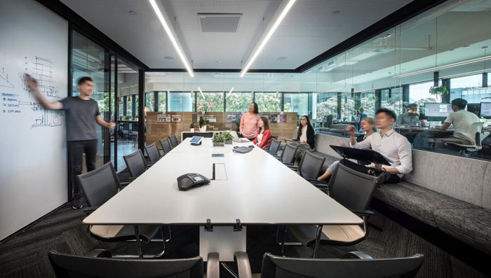 分公司辦公室會(huì)議室設(shè)計(jì)效果圖