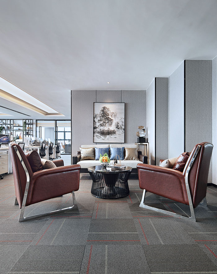 公司寫字樓接待區(qū)裝修效果圖