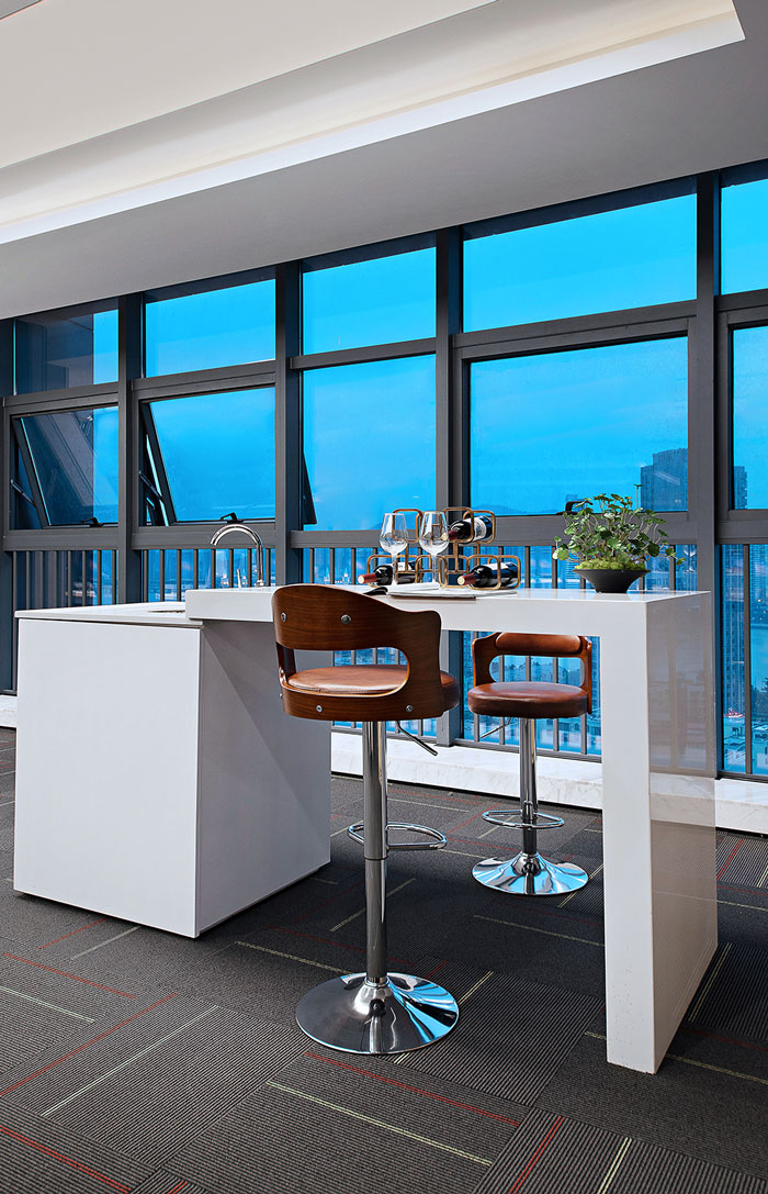 公司寫字樓吧臺裝修效果圖