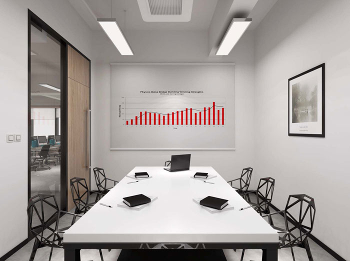 食品公司辦公室匯報(bào)室設(shè)計(jì)效果圖