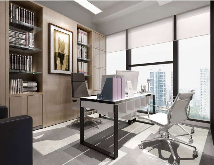 食品公司總經(jīng)理辦公室設(shè)計(jì)效果圖