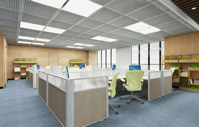 金融辦公室辦公區(qū)設(shè)計(jì)效果圖