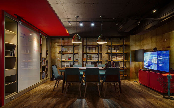 復(fù)古辦公室會議室裝飾設(shè)計效果圖