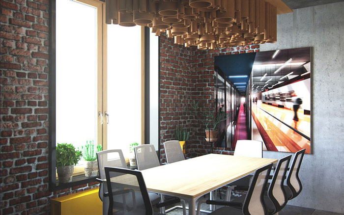 復(fù)古辦公室會(huì)議室裝修設(shè)計(jì)效果圖