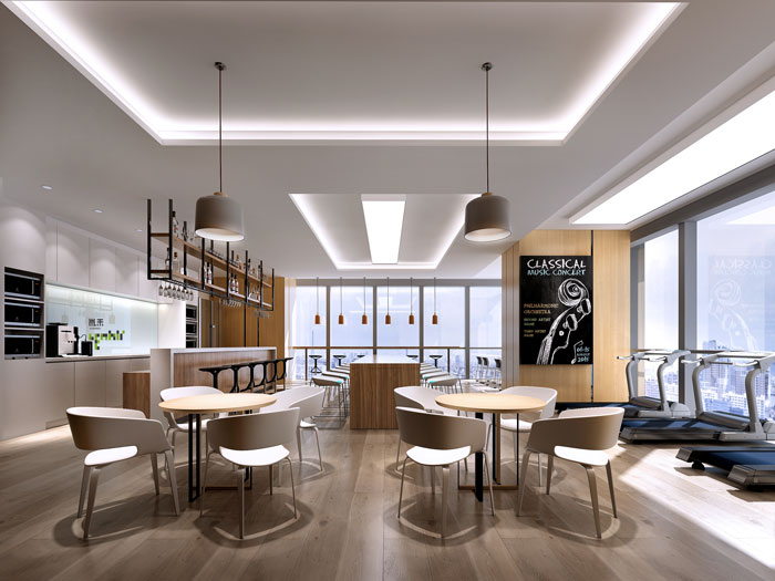 杭州過濾器材公司辦公室茶水間裝修效果圖