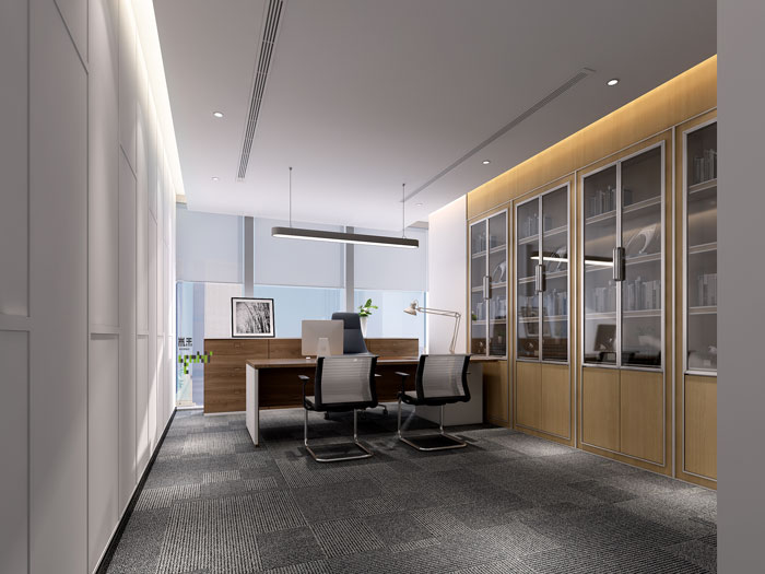 杭州過濾器材公司總經(jīng)理辦公室裝修效果圖