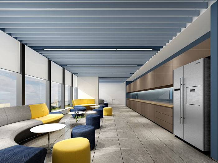 網(wǎng)絡(luò)公司辦公樓茶水間裝修設(shè)計效果圖