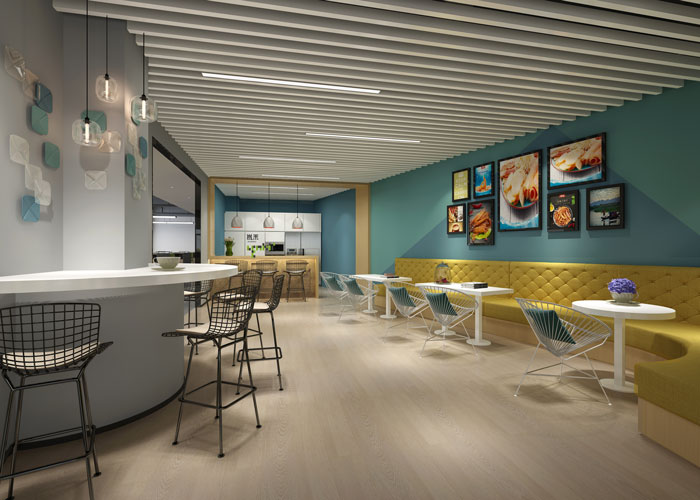 杭州食品公司辦公室茶水間裝修設(shè)計效果圖