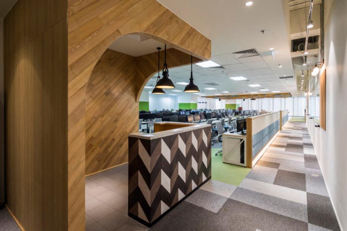 開發(fā)中心辦公室過道裝修設(shè)計(jì)效果圖