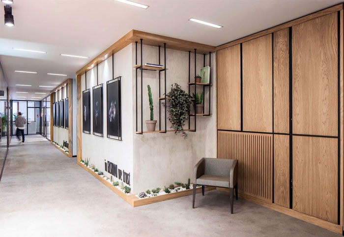 時裝公司辦公室入口裝修設計效果圖