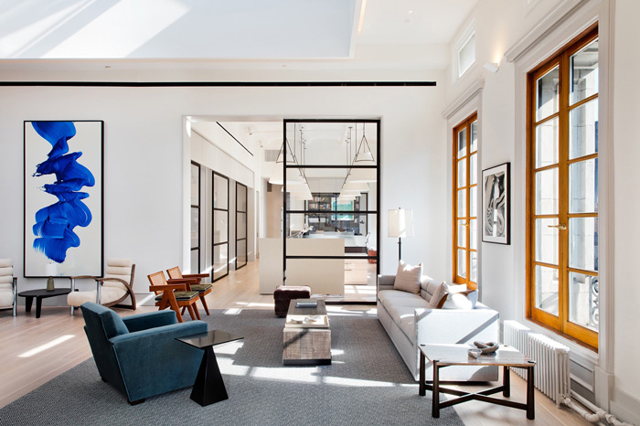 財務公司辦公室進門區(qū)設計效果圖