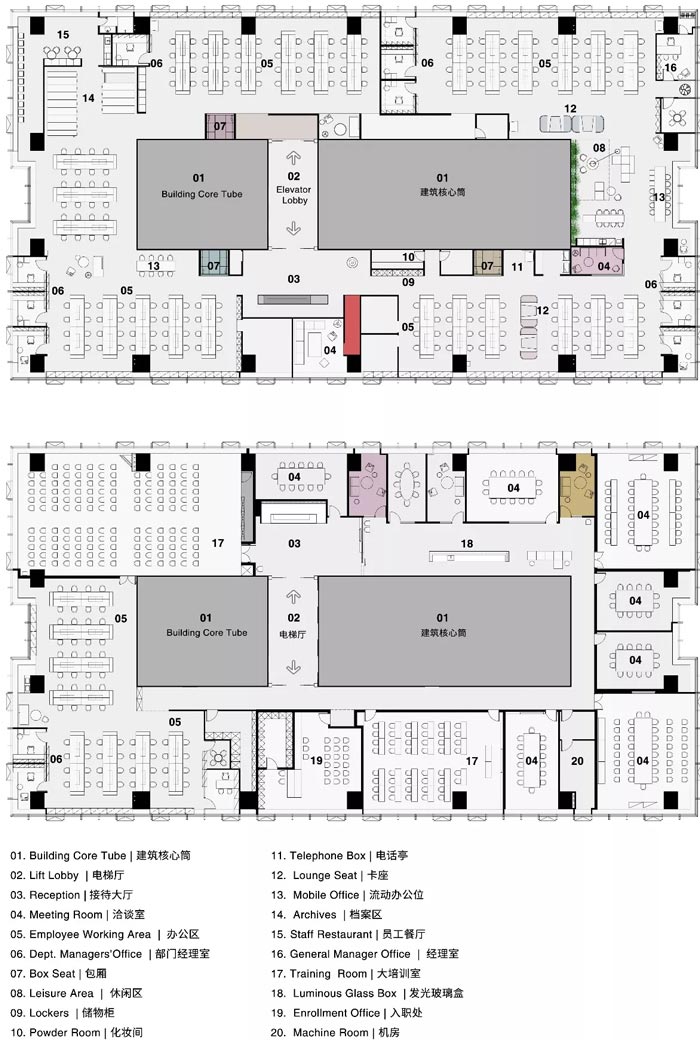8000平方辦公室設(shè)計平面圖