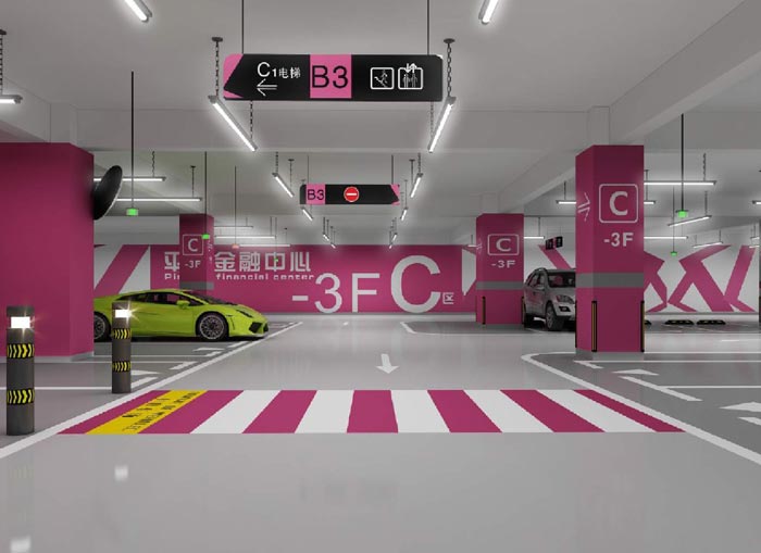 寫字樓地下停車場效果圖