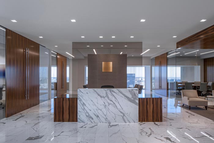 金融服務(wù)公司辦公室前臺(tái)裝修設(shè)計(jì)效果圖