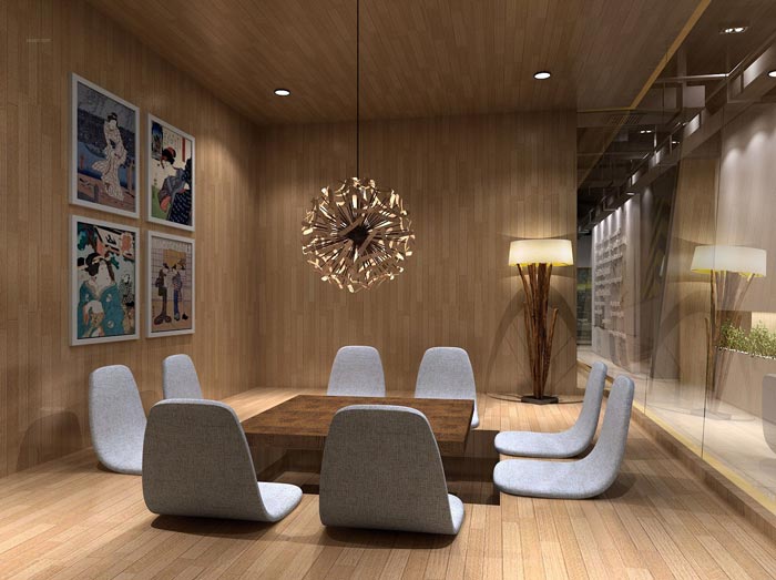 創(chuàng)業(yè)孵化器交流區(qū)裝修設計效果圖