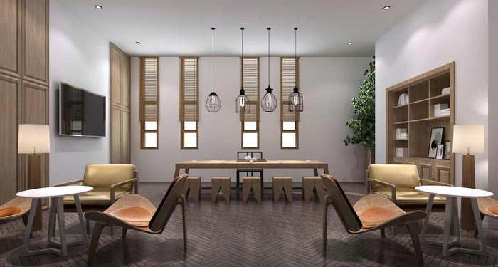 創(chuàng)業(yè)孵化器總經理裝修設計效果圖