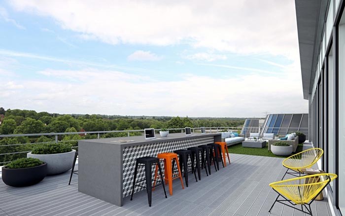 夾層樓辦公室開放區(qū)裝修設(shè)計效果圖