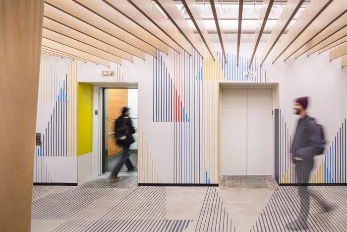 微軟研發(fā)中心電梯間設(shè)計(jì)方案