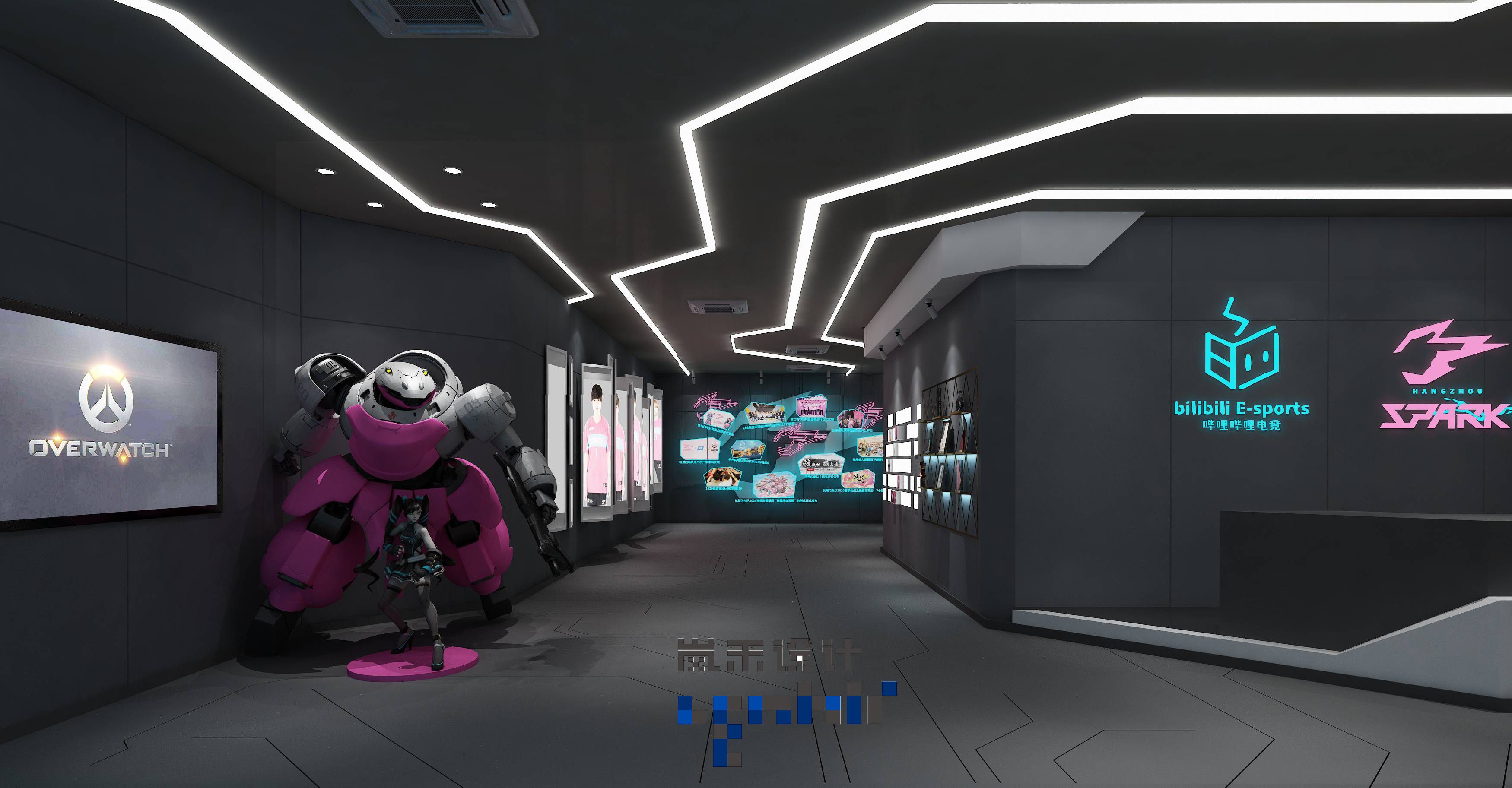 辦公室前臺效果圖1