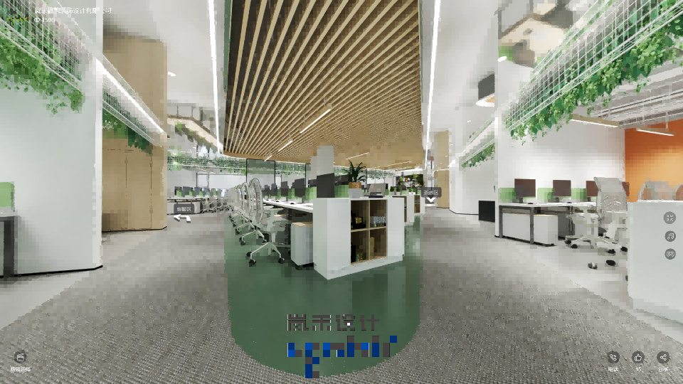 辦公室辦公區(qū)域效果圖