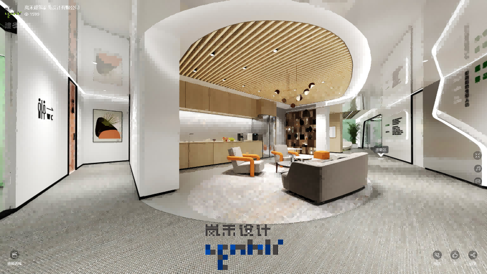 ▼辦公室茶水間效果圖