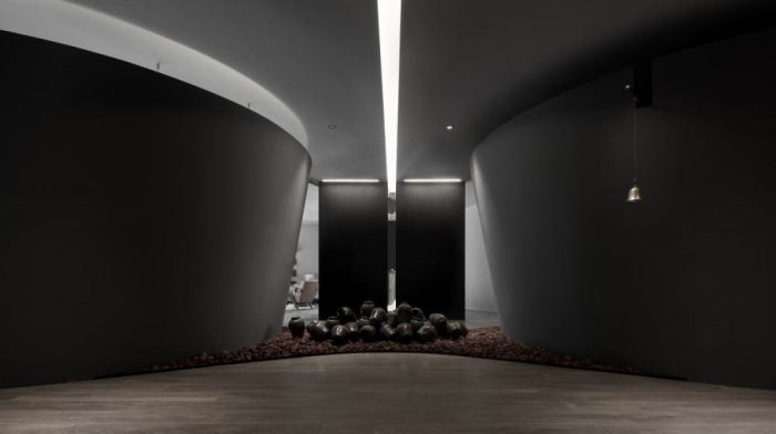 杭州酒業(yè)辦公室會客空間室內(nèi)設計【235